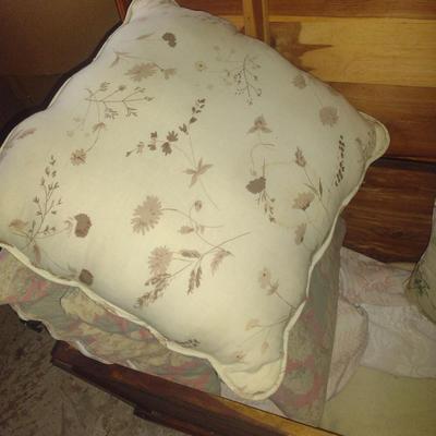 Collection of Bed Linens and Pillows
