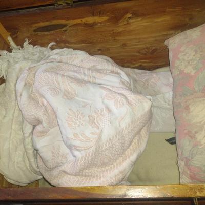 Collection of Bed Linens and Pillows