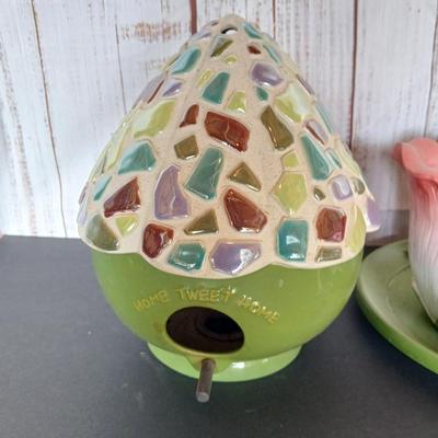 Whimsical Garden Décor – Birdhouse & Planter