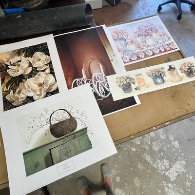 Lot 446 Assorted still life prints