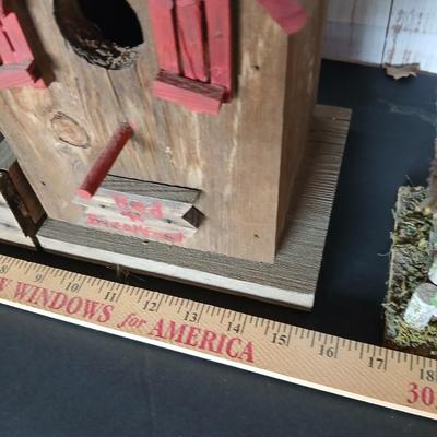 Rustic Birdhouse Pair – Cabin Style & Cottage Welcome