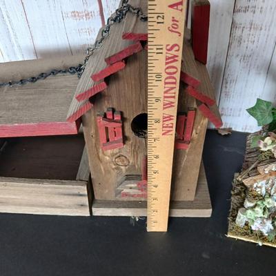 Rustic Birdhouse Pair – Cabin Style & Cottage Welcome