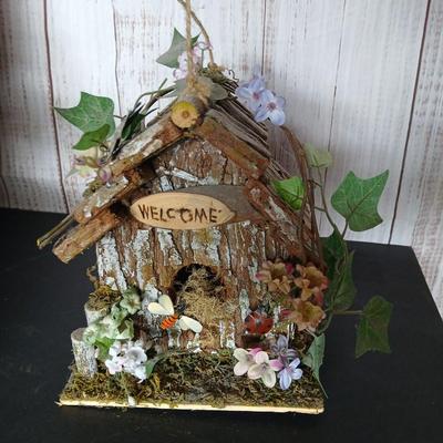 Rustic Birdhouse Pair – Cabin Style & Cottage Welcome