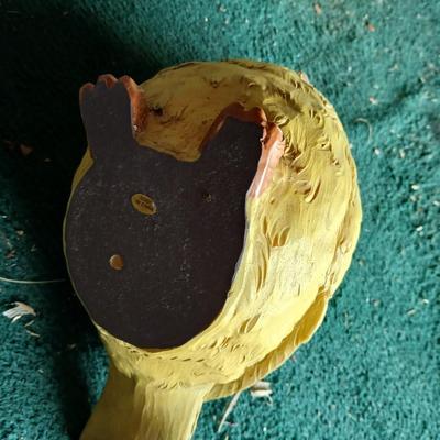 Set of 2 Large Yellow Bird Garden or Porch Statues