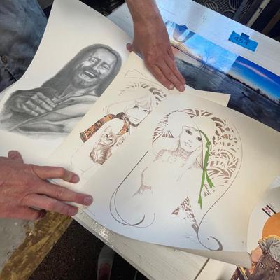 Lot 454 Asst prints