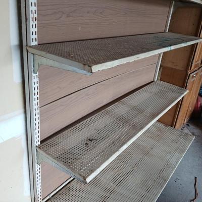 Heavy-Duty Metal Retail Display Shelving Unit