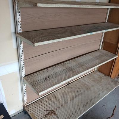 Heavy-Duty Metal Retail Display Shelving Unit