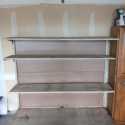 Heavy-Duty Metal Retail Display Shelving Unit