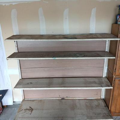 Heavy-Duty Metal Retail Display Shelving Unit
