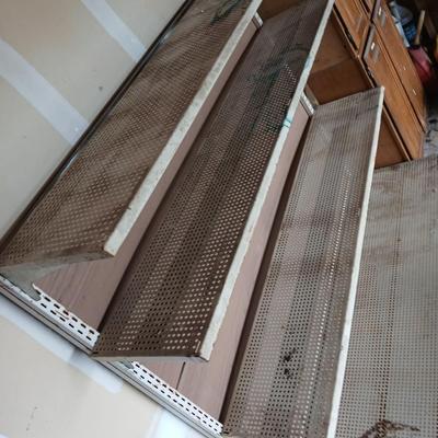 Heavy-Duty Metal Retail Display Shelving Unit