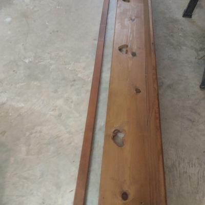 Wooden Quilt Rack for Hanging- Approx 72" Long