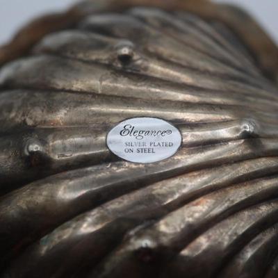 Silver Plated Clam Shell Butter Dish, Vintage Serving Dish, Condiment Dish, Elegance Silver Shell Dish
