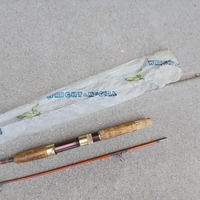 Wright & McGill “Champion” No. JCF-7 – 7' Two-Piece Fiberglass Spinning Rod