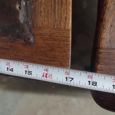 Three Mismatched Antique Wood Framed Chairs