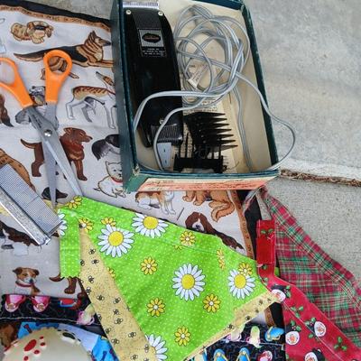 Large Lot of Dog Supplies – Collars, Grooming Tools, Bandanas, & More