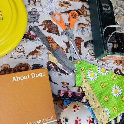 Large Lot of Dog Supplies – Collars, Grooming Tools, Bandanas, & More