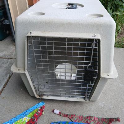 Dog Grooming & Travel Lot – Crate, Clippers, Bandanas & More