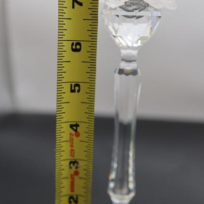 Swarovski Crystal Flower Topped Candle Holders