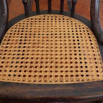 Vintage Child's Cane Seat Rocking Chair