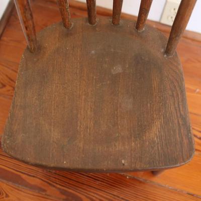 Child's Solid Wood Spindle Back Chair