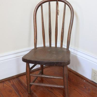 Child's Solid Wood Spindle Back Chair