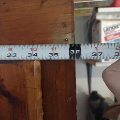 Antique Double Door Wardrobe- Approx 36" Wide, 68" Tall, 21" Deep