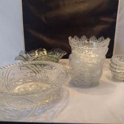 Collection of Glass/Crystal Serving Bowls