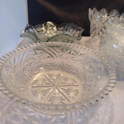 Collection of Glass/Crystal Serving Bowls