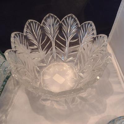 Collection of Glass/Crystal Serving Bowls
