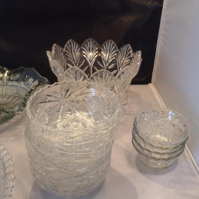 Collection of Glass/Crystal Serving Bowls