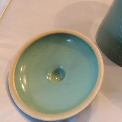 Vintage Glazed Pottery Cookie Jar- Approx 9 1/2" Tall