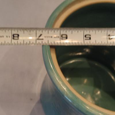 Vintage Glazed Pottery Cookie Jar- Approx 9 1/2" Tall