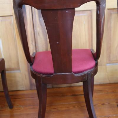 Set of 4 Mahogany Empire Style Dining Chairs