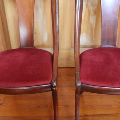Set of 4 Mahogany Empire Style Dining Chairs