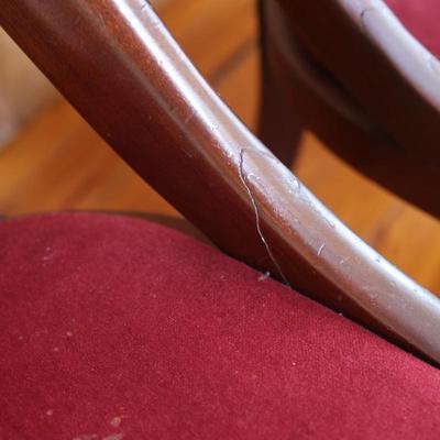 Set of 4 Mahogany Empire Style Dining Chairs