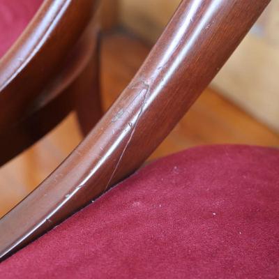 Set of 4 Mahogany Empire Style Dining Chairs