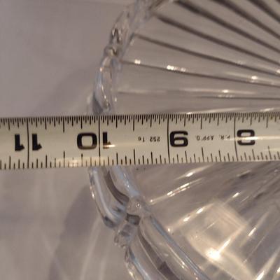Fostoria Clear Coin Glass Cake Pedestal- Approx 10" in Diameter