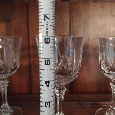 Cristal D'Arques Durand Wine Glasses- Auteuil Pattern- Set of 11