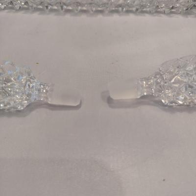 Pair of Cruets with Under Plate