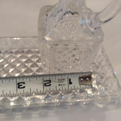 Pair of Cruets with Under Plate