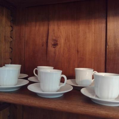 Richard Gimori Demitasse Set- Six Cups and Saucers