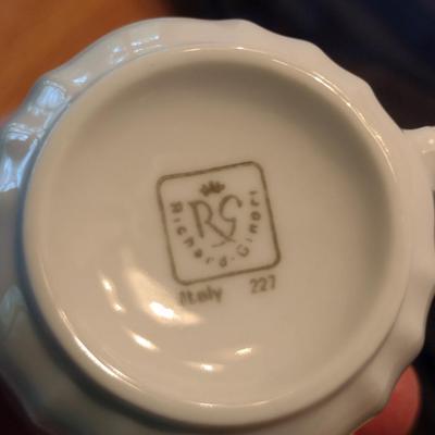 Richard Gimori Demitasse Set- Six Cups and Saucers