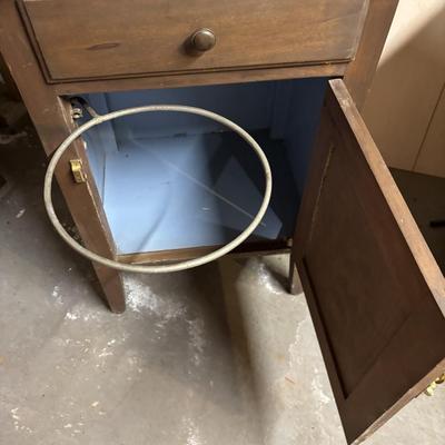 Vintage Nightstand with Chamberpot Holder