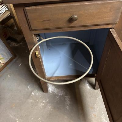Vintage Nightstand with Chamberpot Holder