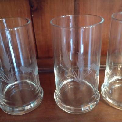 Collection of Glassware- Glasses and Cream & Sugar