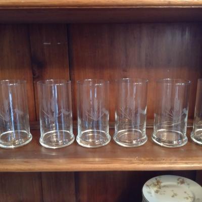 Collection of Glassware- Glasses and Cream & Sugar