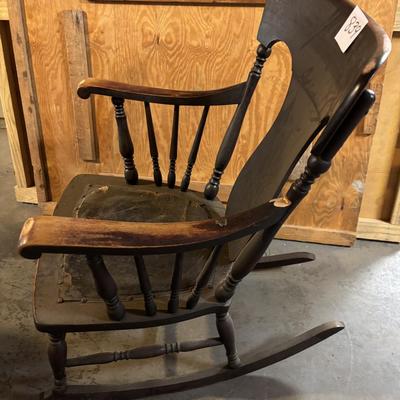 Vintage Wooden Rocking Chair