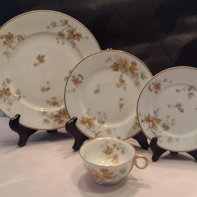 Haviland France China Set- Autumn Leaf Pattern- Approx 38 Pieces