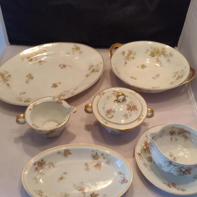 Haviland France China Set- Autumn Leaf Pattern- Approx 38 Pieces