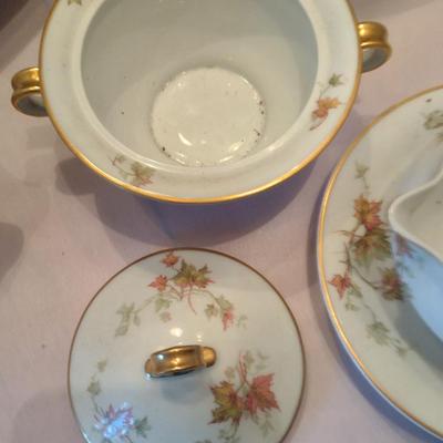 Haviland France China Set- Autumn Leaf Pattern- Approx 38 Pieces